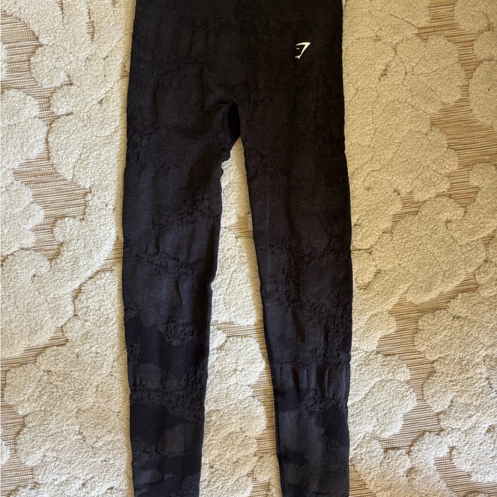 Gymshark Black Textured Leggings